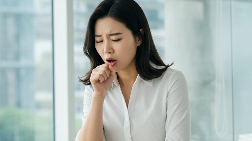 기침 시 통증 심화