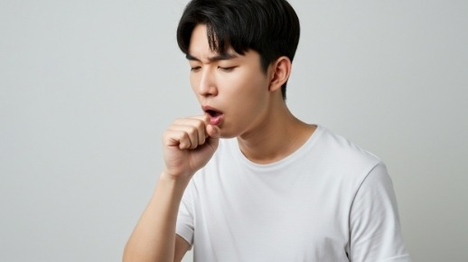 감기, 독감으로 인한 잦은 기침