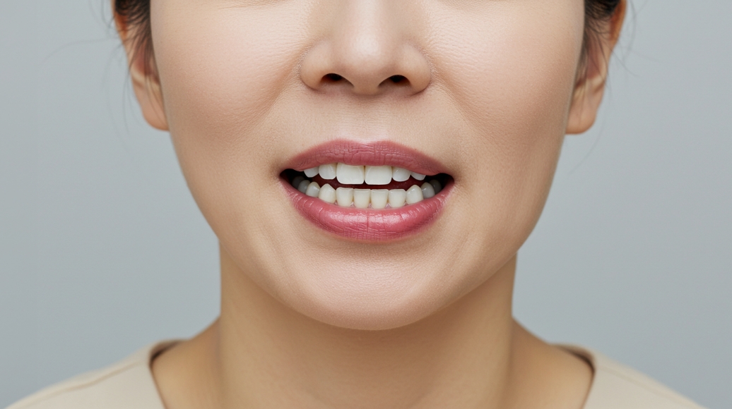 비대칭으로 벌어지는 턱관절